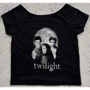 Twilight Movie T-Shirt Womens Small Black Bella Edward Jacob Graphic Tee